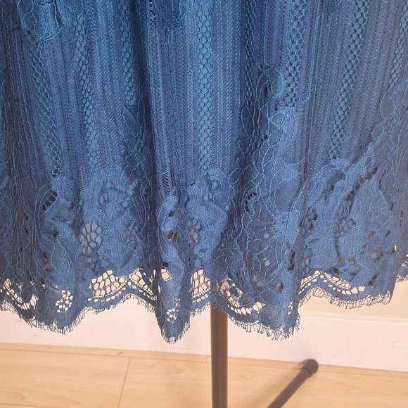 Taylor & Sage lace high collar teal tank  SZ 2X - Picture 6 of 9